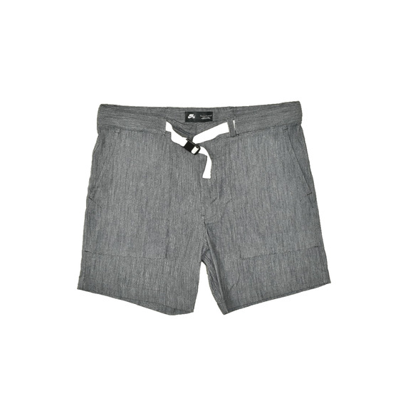 Nike SB Dri-FIT Men's Gray Bermuda Chino Shorts Belted Gray Size 34 Cotton Blend - Picture 1 of 8